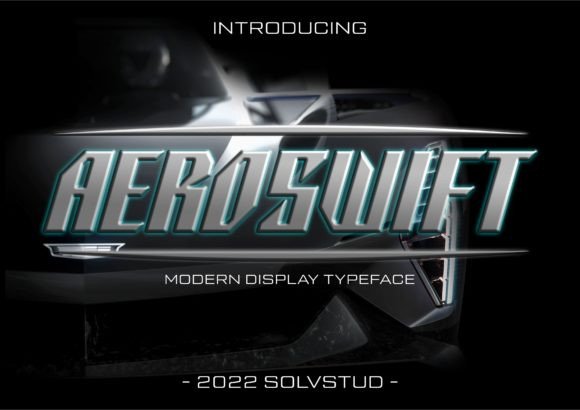 Aeroswift Display Font for Modern Craft & Printable Design