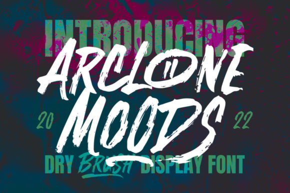 Arclone Moods: A Bold Brush Display Font for Editorial Impact