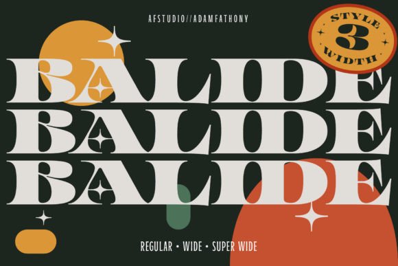 Balide: A Retro Serif Display Font for Handmade Creators