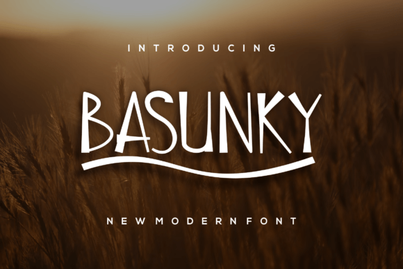 Basunky: A Handwritten Display Font for Modern Editorial Design