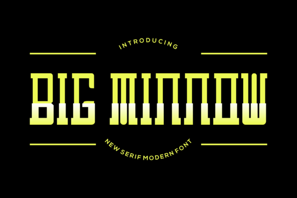 Big Minnow: A Trendy Display Font for Editorial Design