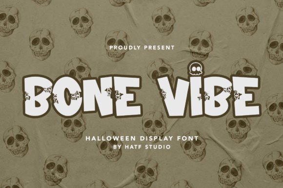 Bone Vibe: A Spooky-Whimsical Display Font for Witchy Campaigns