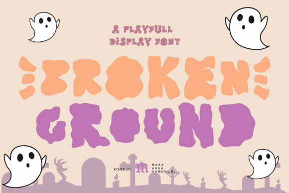 Broken Ground Display Font for Spooky & Standout Craft Projects