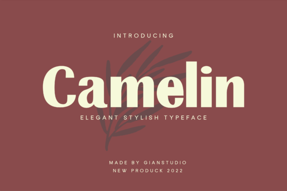 Camelin Display Font for Polished Branding