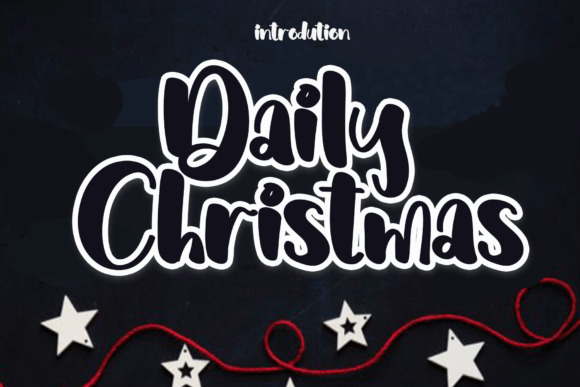 Daily Christmas Font for Editorial Design