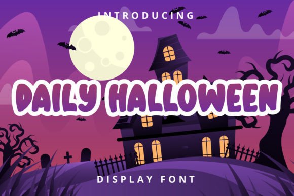 Daily Halloween: A Friendly Display Font for Editorial Charm