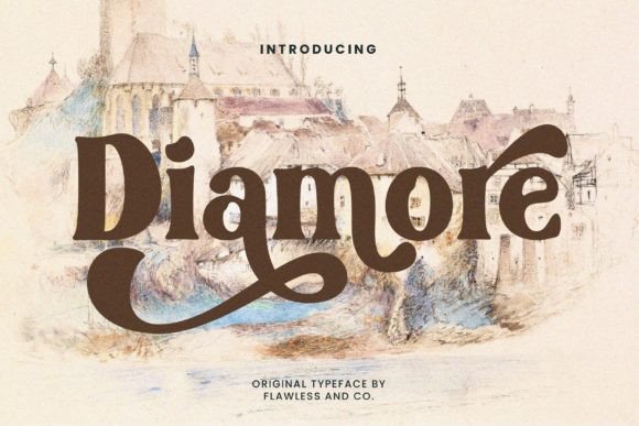 Diamore Font for Elegant Branding and Romantic Design