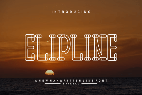 Elipline: A Modern Display Font for Small Business Branding