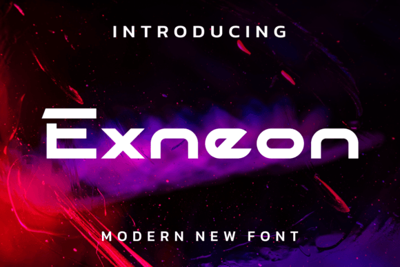 Exneon: A Modern and Fun Display Font for Editorial Charm