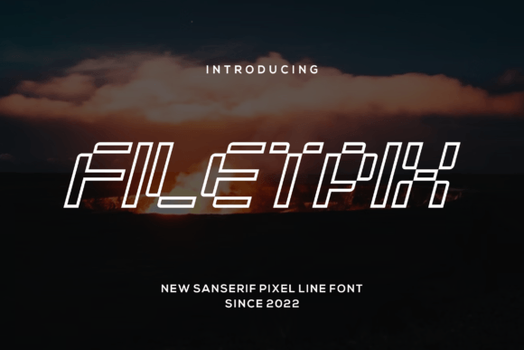 Filetpix: A Modern and Futuristic Display Font for Bold Brand Identity