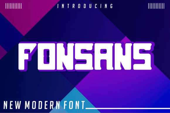 Fonsans: A Cool and Modern Display Font for Creative Projects