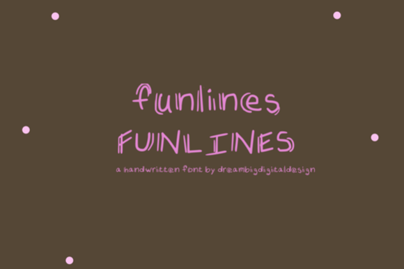 Funlines Display Font for Playful Digital Branding