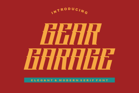 Gear Garage: A Modern Display Font for Brand Confidence