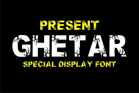 Ghetar Display Font for Bold Handmade Branding