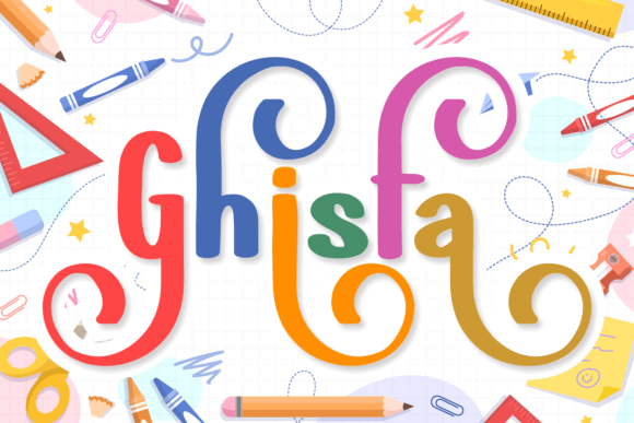 Ghisfa Display Font for Playful, Eye-Catching Campaigns
