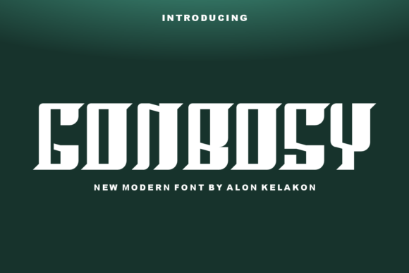Gonbosy Font for Modern Brand Identity Projects