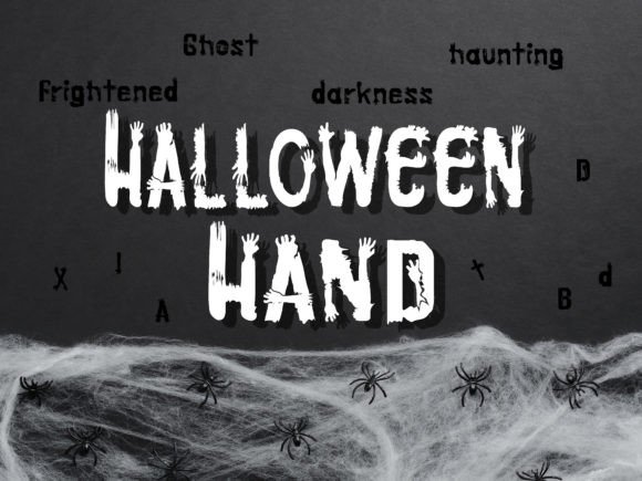 Halloween Hands Display Font for Spooky Branding