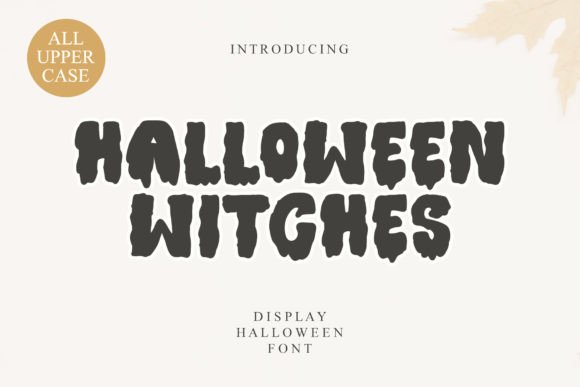 Halloween Witches Display Font for Spooky Digital Branding