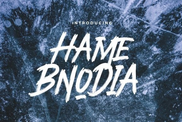 Hame Bnodia: A Brush Display Font for Thoughtful Editorial Moments