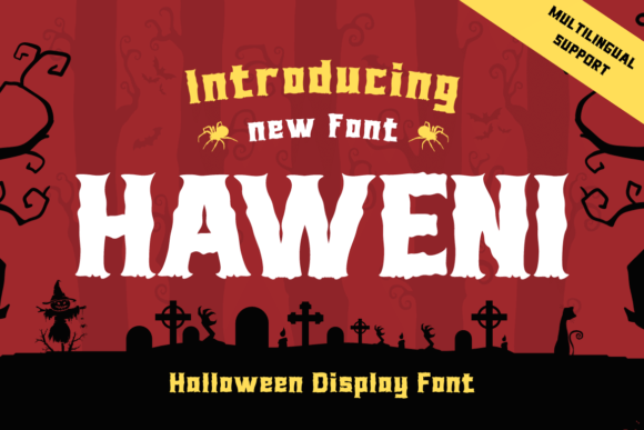 Haweni Display Font for Playful Editorial Design