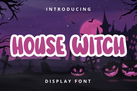 House Witch Display Font for Playful Brand Identity
