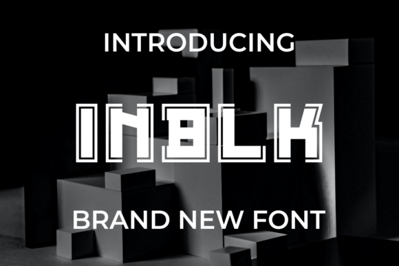 Inblk: A Cool Modern Display Font for Digital Brands