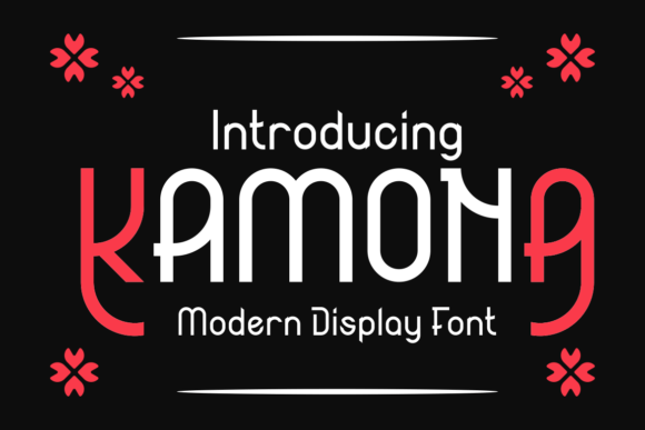 Kamona Display Font for Elegant Craft Projects