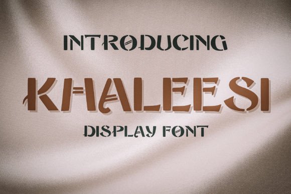 Khaleesi: A Bold All-Caps Stencil Display Font for Campaign Impact