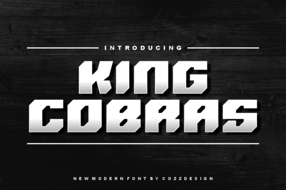 King Cobras Display Font for Professional Branding