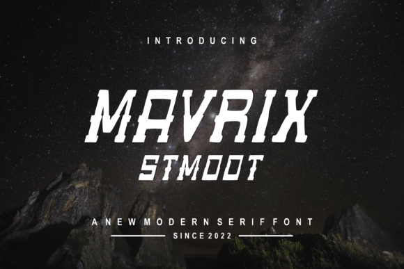 Mavrixstmoot: A Cool Modern Display Font for Small Business Branding