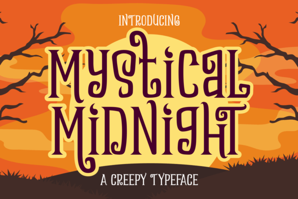 Mystical Midnight Font for Spooky Branding and Halloween Designs