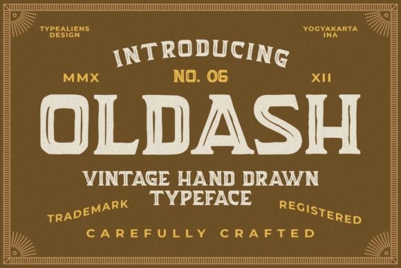Oldash: A Bold Vintage Display Font for Authentic Branding