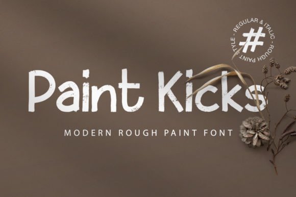 Paint Kicks: A Rugged Display Typeface for Bold Digital Branding