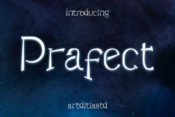 Prafect Font: A Playful Display Typeface for Friendly Branding