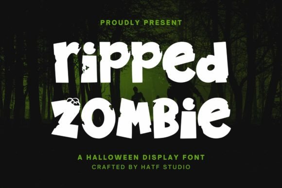 Ripped Zombie Font for Halloween and Horror-Themed Campaigns