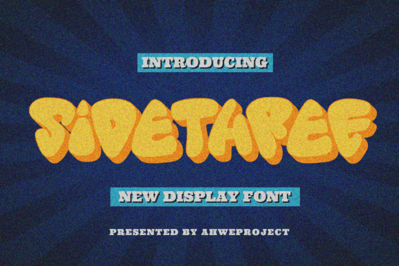 Sidethree Display Font for Handmade Creators