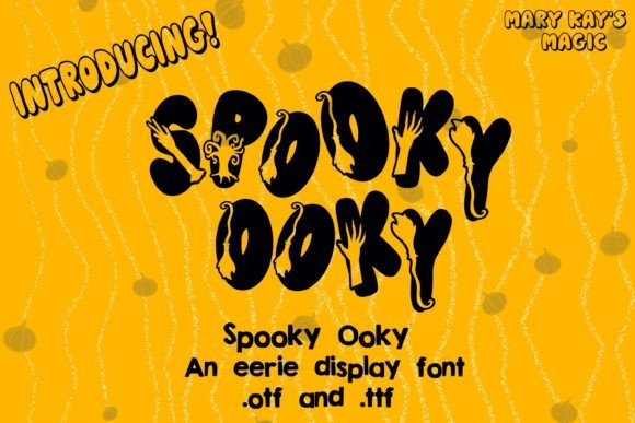 Spooky Ooky: A Halloween Display Font That Delivers Personality