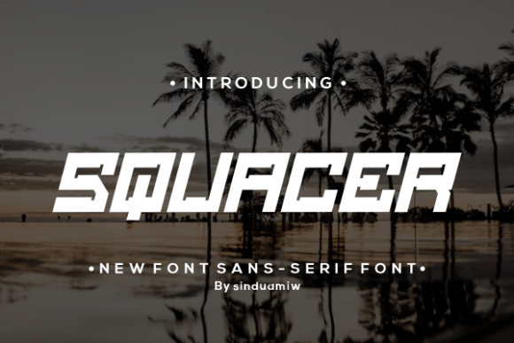 Squacer: A Cool and Strong Display Font for Editorial Design