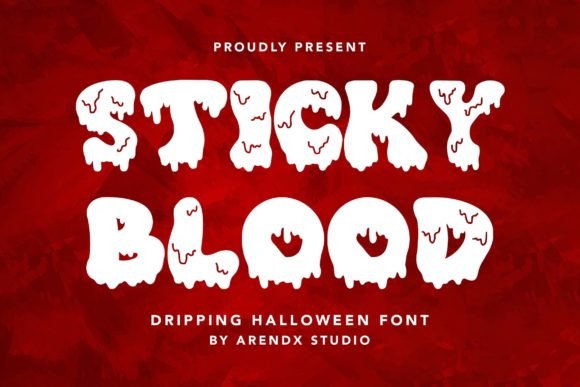 Sticky Blood: The Ultimate Creepy Display Font