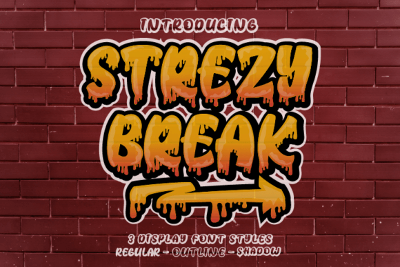 Strezy Break: A Cool Urban Style Font for Modern Brand Identity