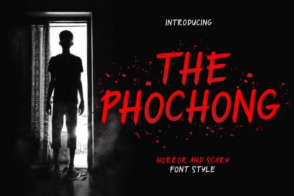 The Phochong Display Font for Halloween Branding