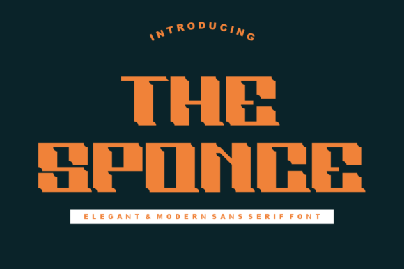 The Sponce Display Font for Bold Handmade Branding