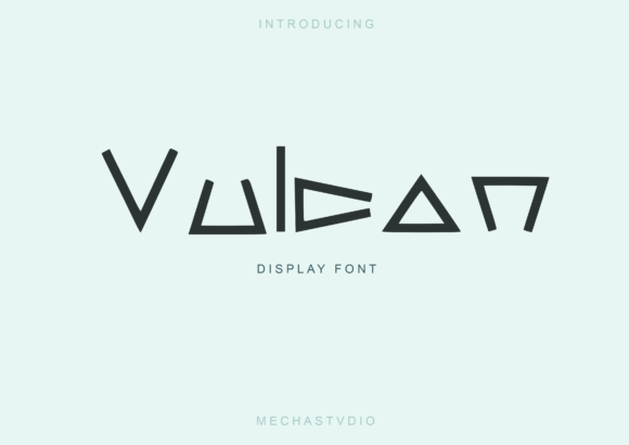 Vulcan Display Font for Standout Branding