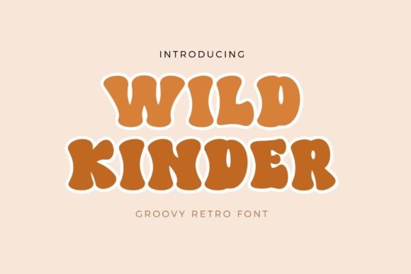 Wild Kinder Display Font for Boho Branding & Handmade Labels